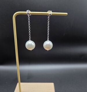Sterling Silver Pearl Drop Earrings